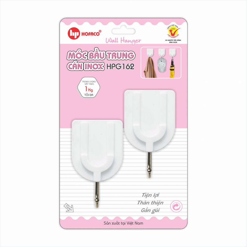 MÓC BẦU TRUNG CÁN INOX - HPG162