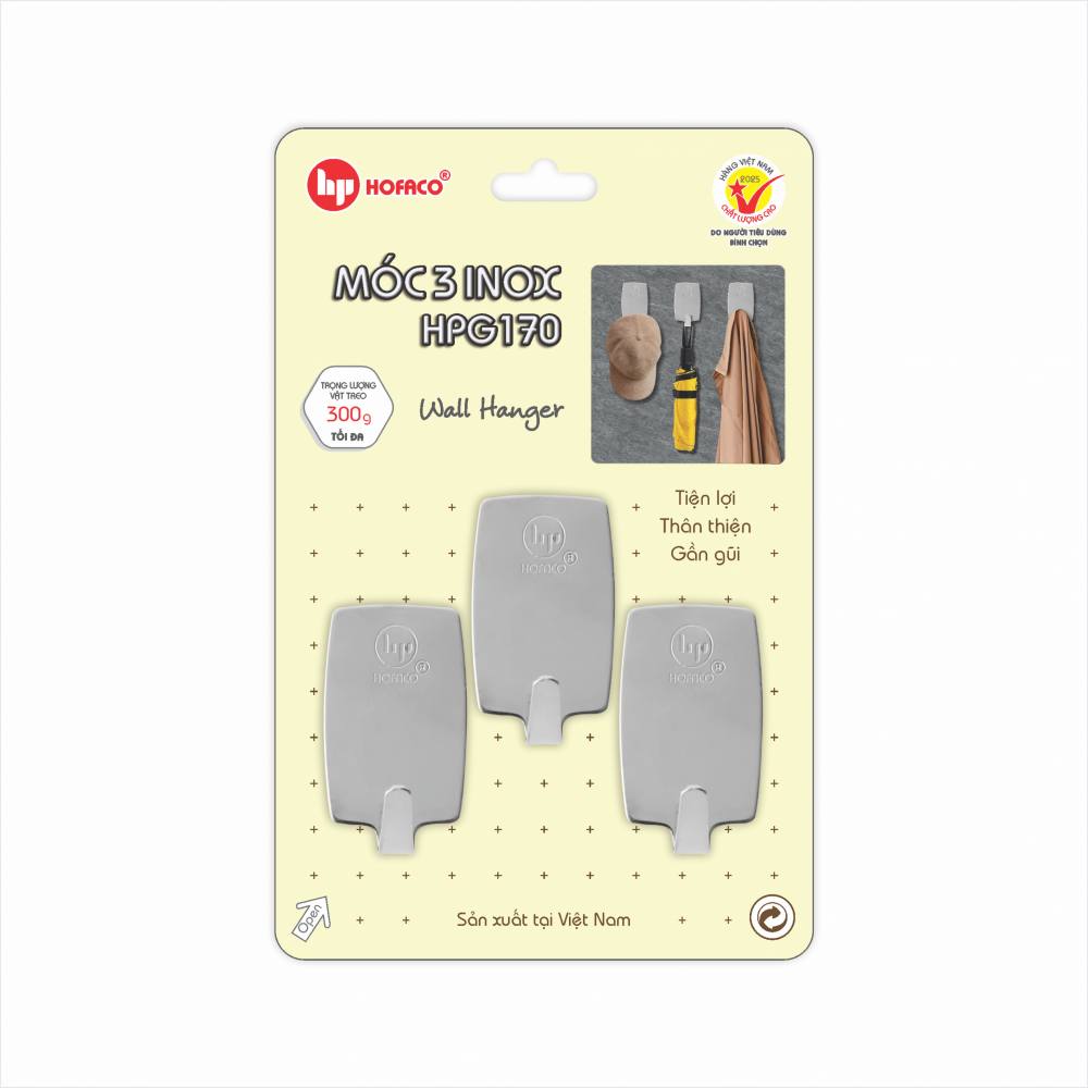 MÓC 3 INOX - HPG170