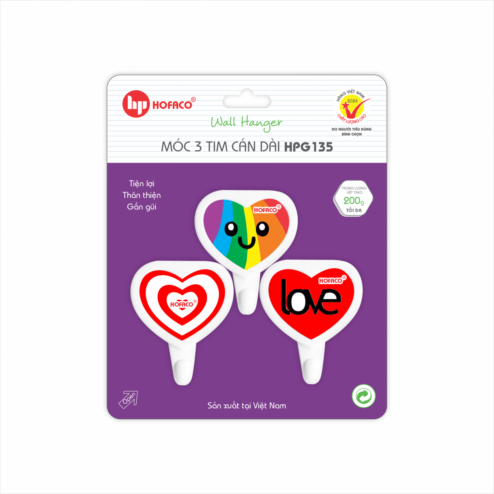 MÓC 3 TIM CÁN DÀI - HPG135