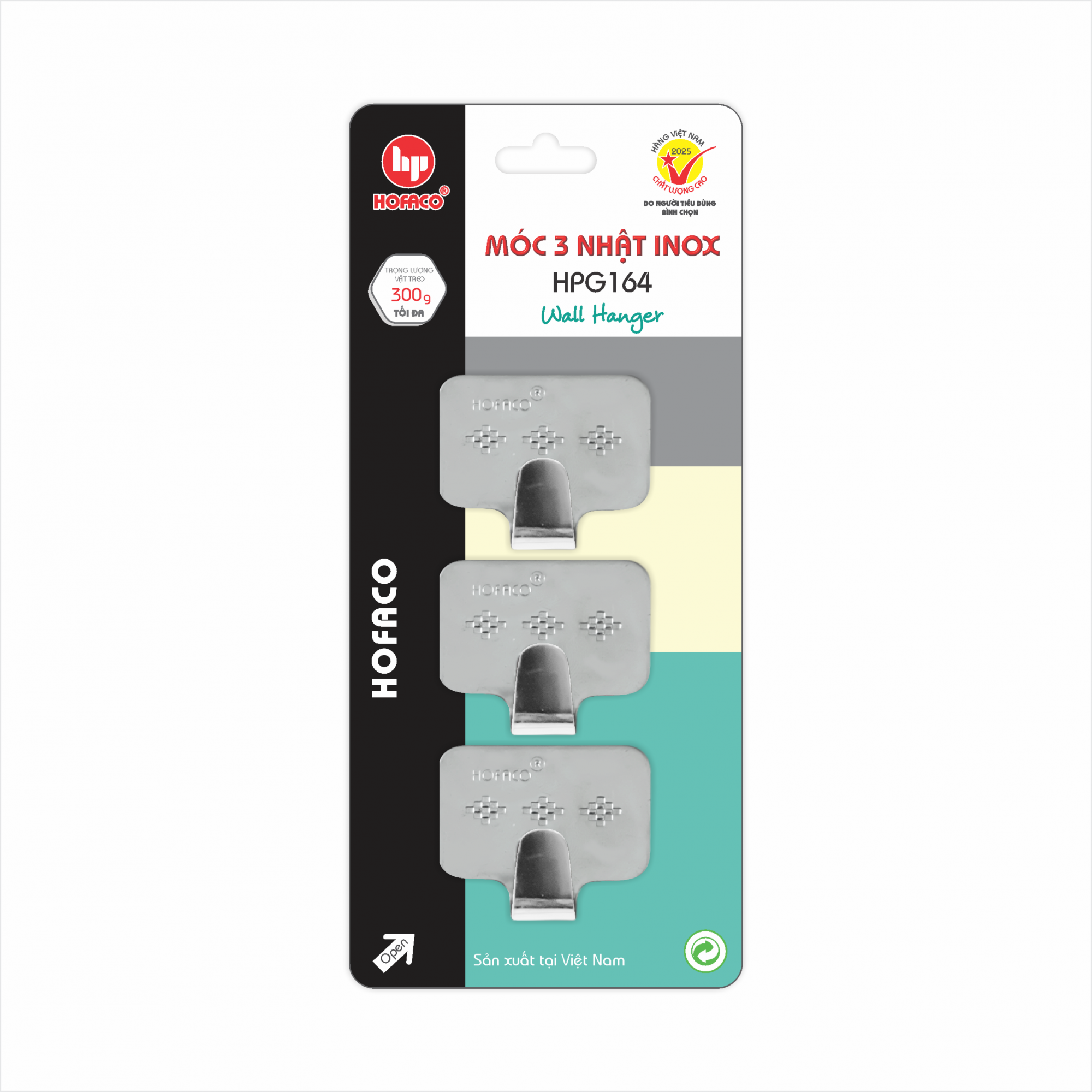 MÓC 3 NHẬT INOX - HPG164
