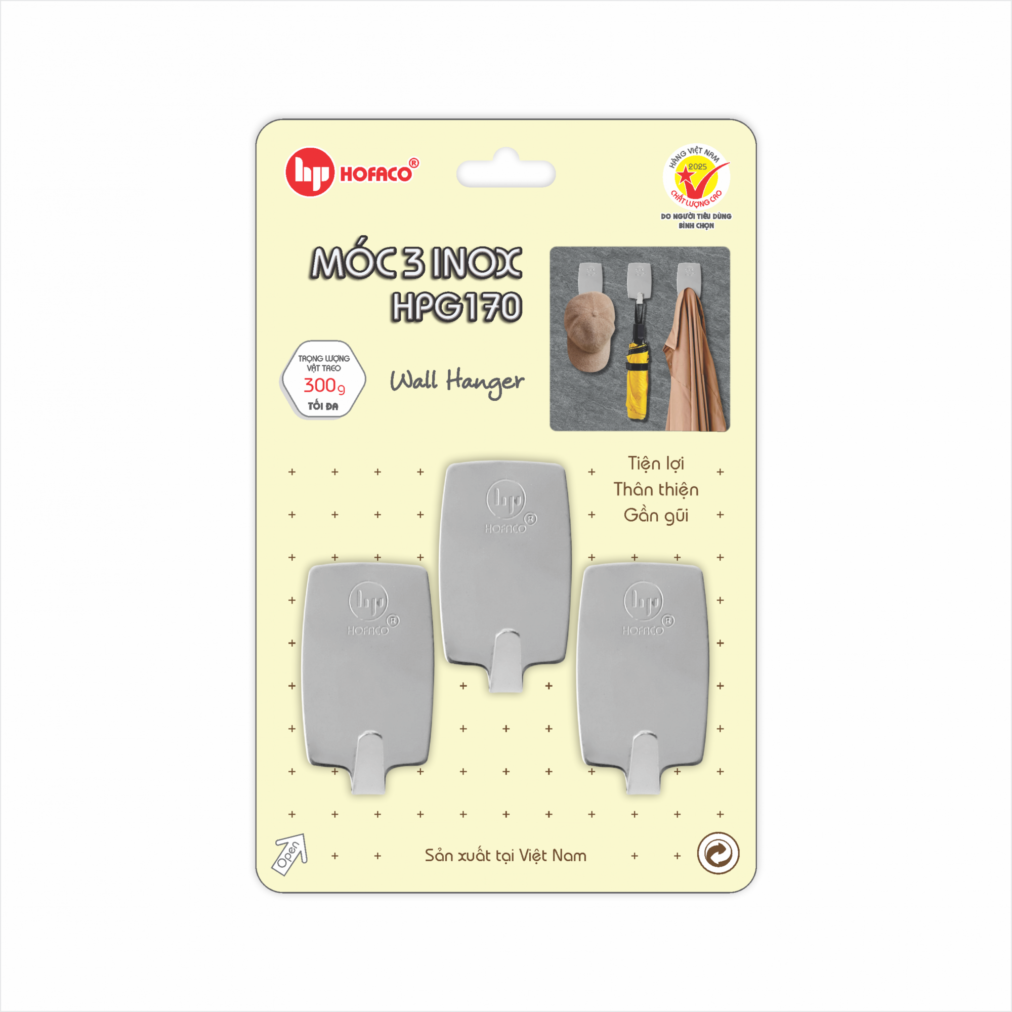 MÓC 3 INOX - HPG170