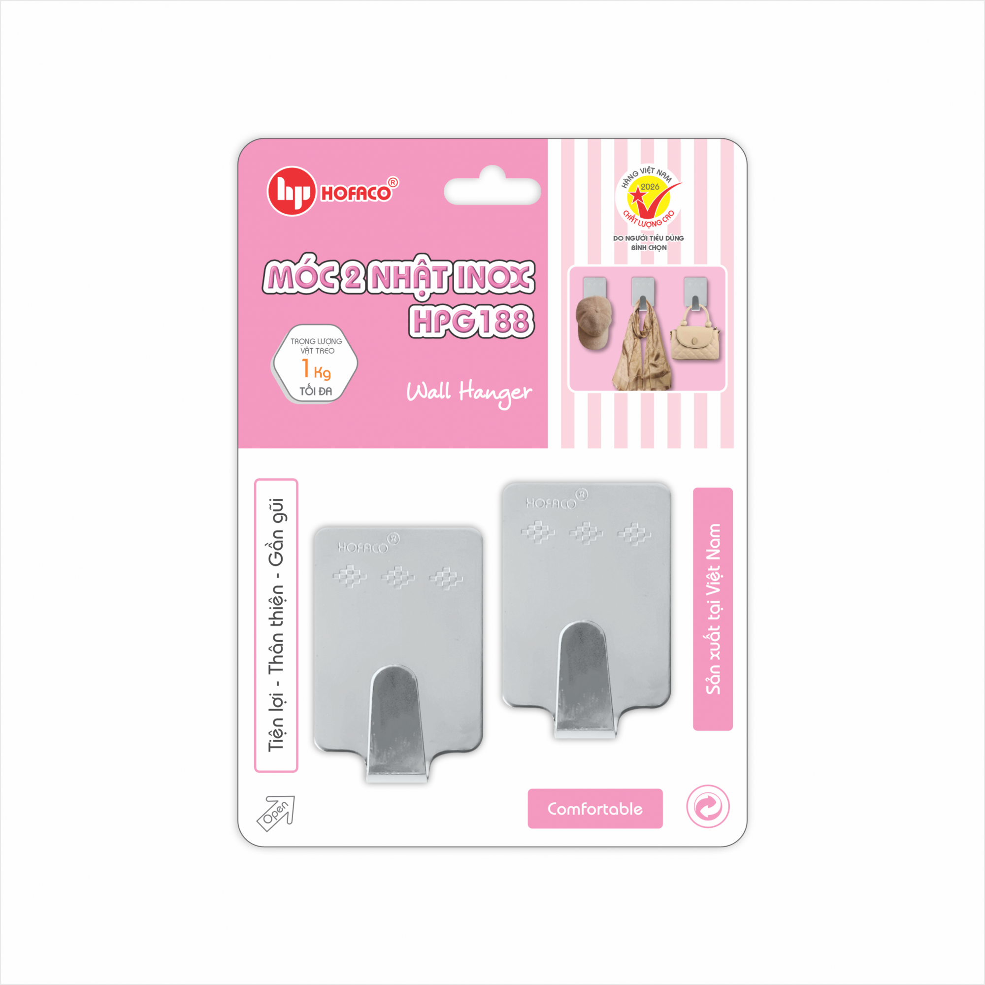 MÓC 2 NHẬT INOX - HPG188