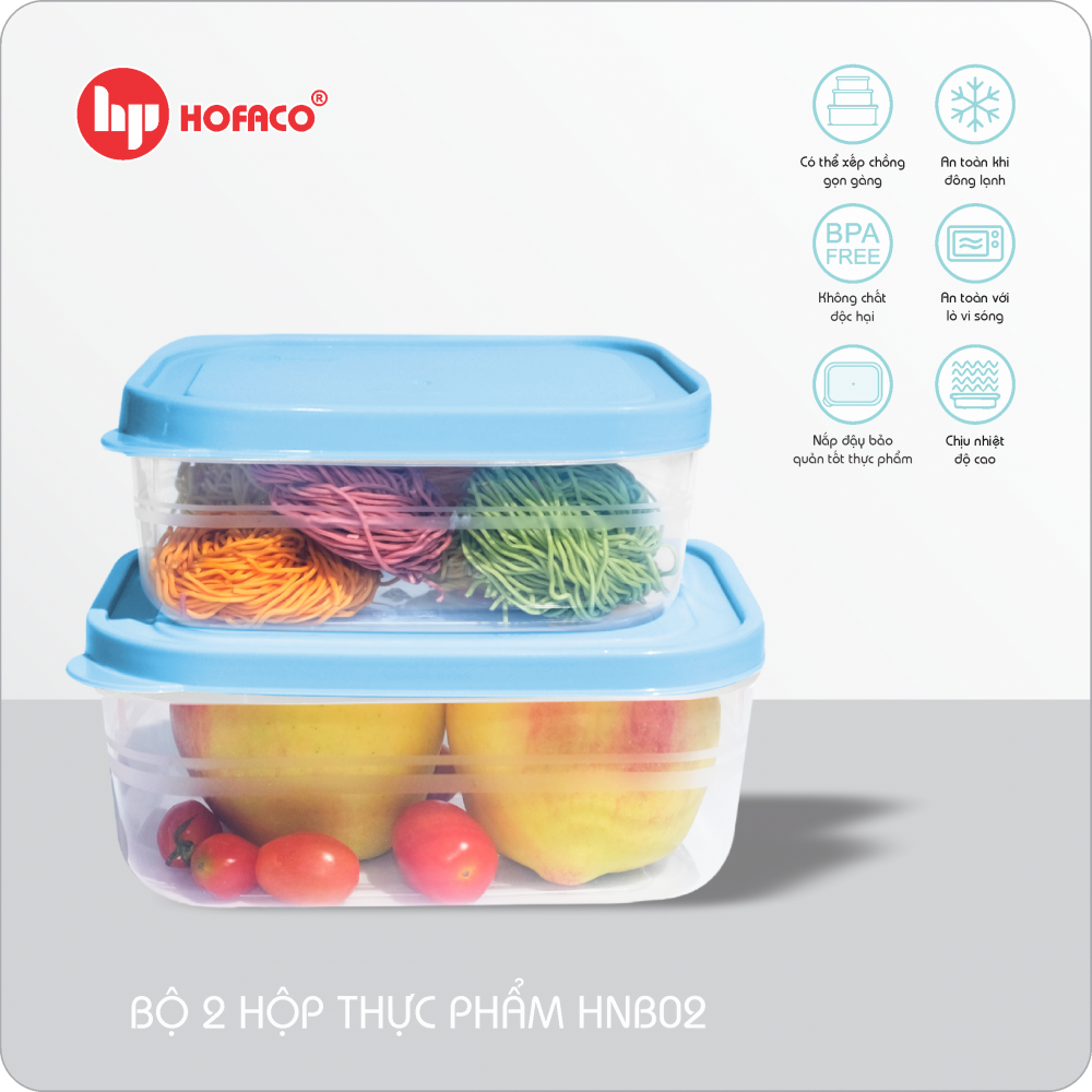 BỘ 2 HỘP THỰC PHẨM - DƯƠNG