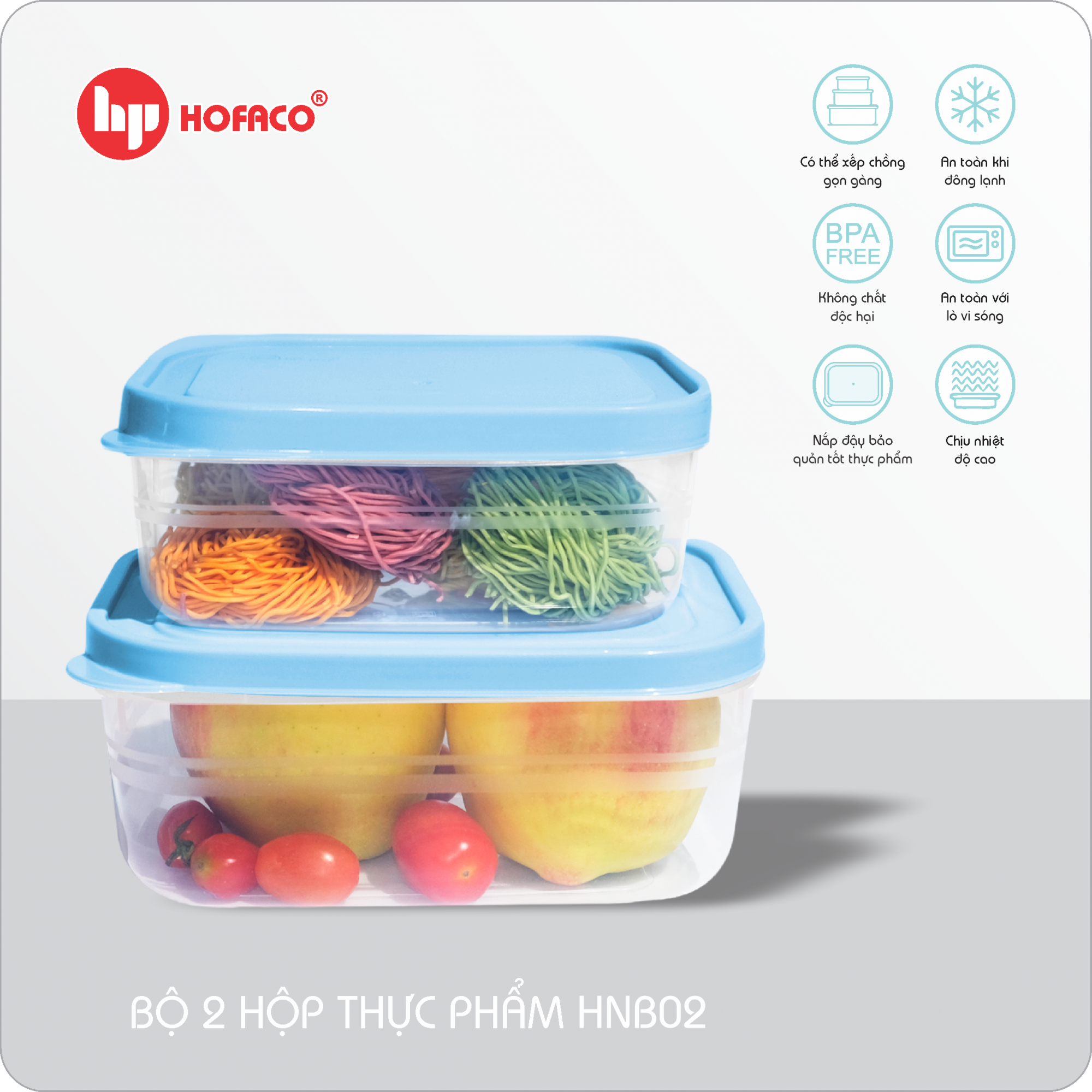 BỘ 2 HỘP THỰC PHẨM - DƯƠNG