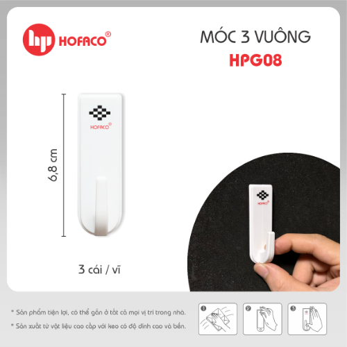 MÓC DÁN 3 VUÔNG - HPG08
