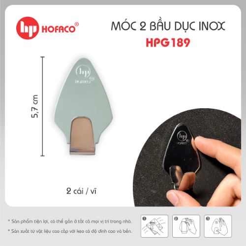 MÓC 2 BẦU DỤC INOX - HPG189