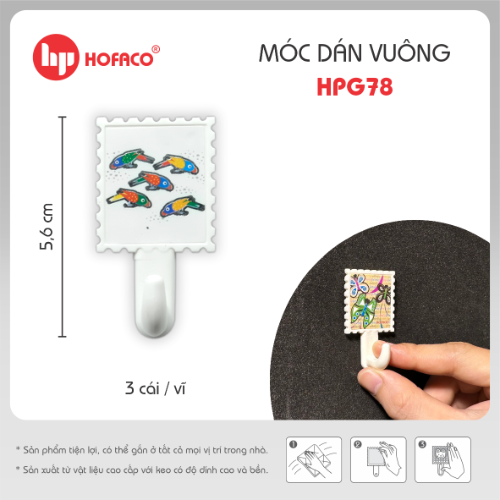 MÓC DÁN VUÔNG - HPG78