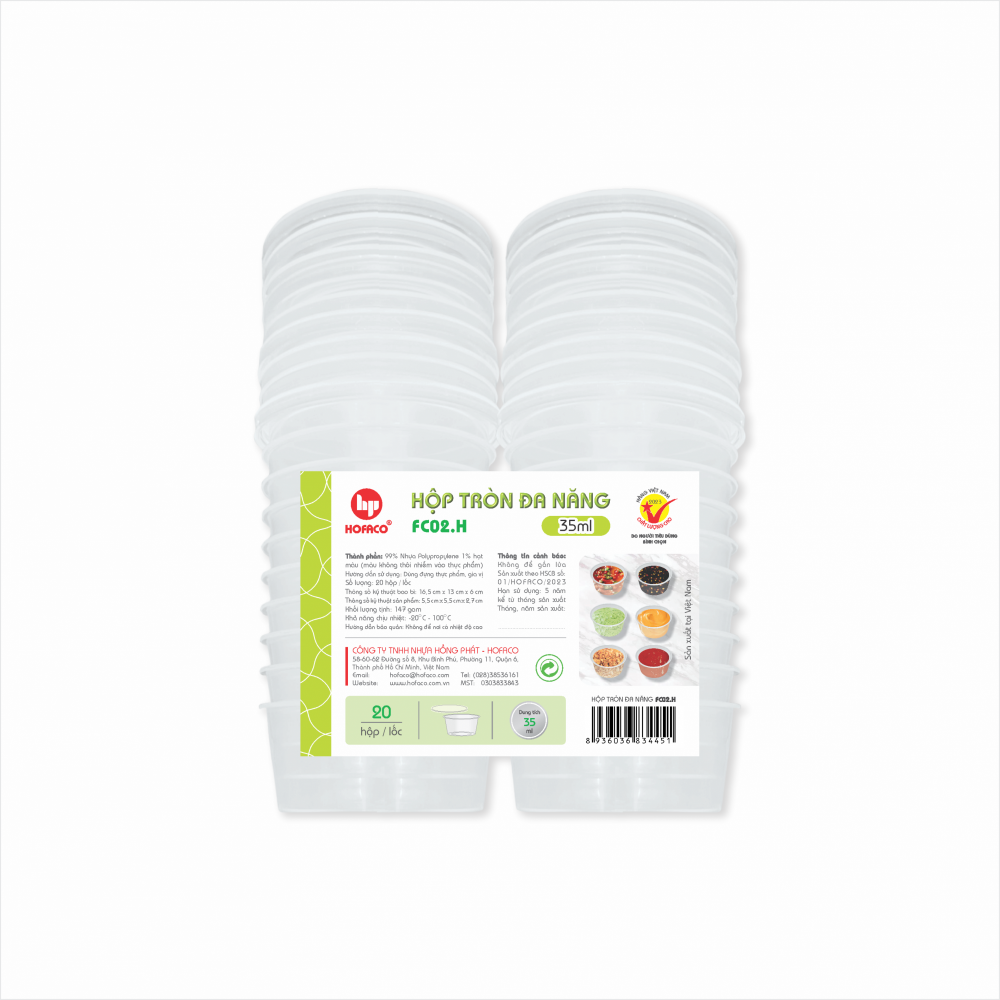 HỘP TRÒN ĐA NĂNG 35 ML - FC02.H