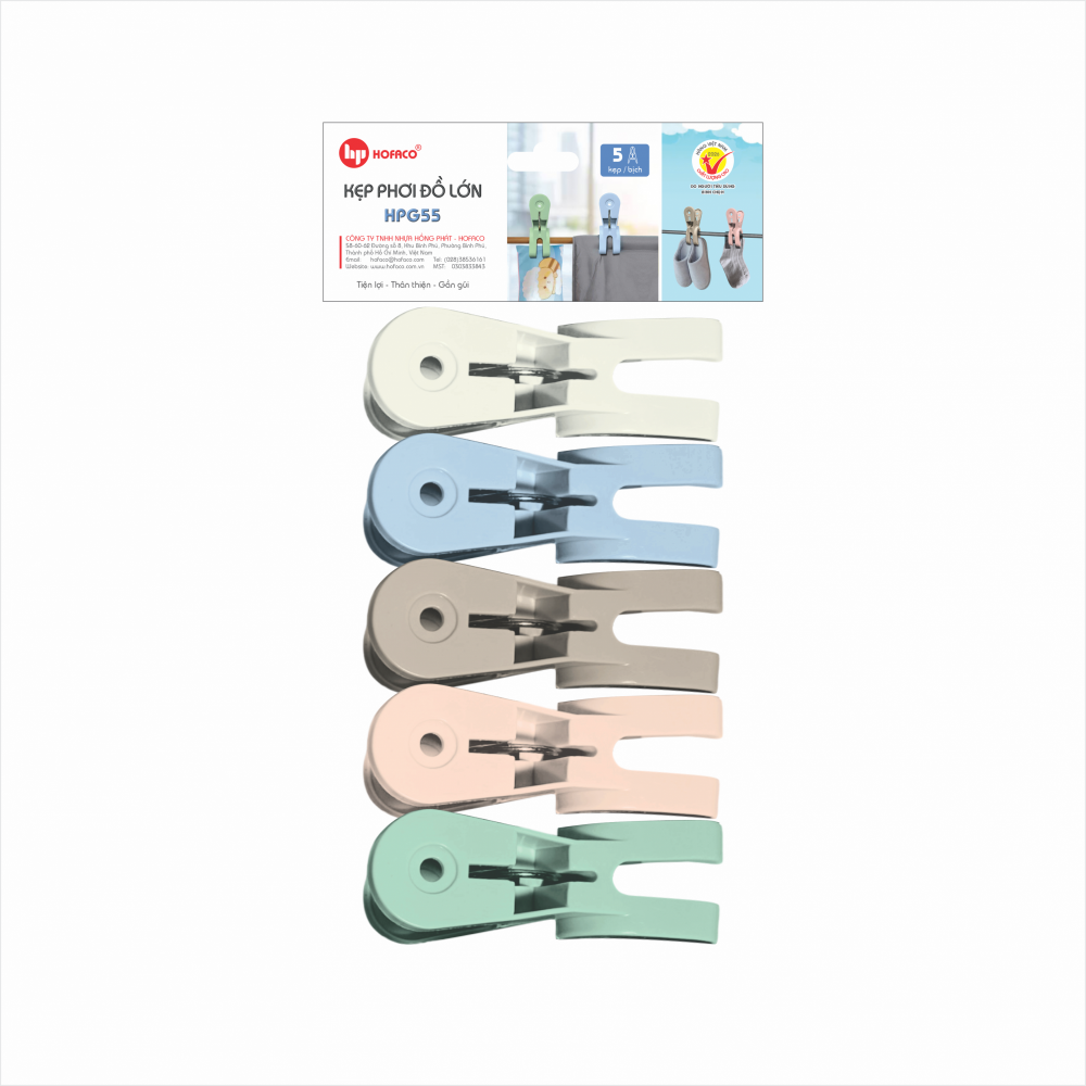 KẸP PHƠI ĐỒ LỚN - HPG55