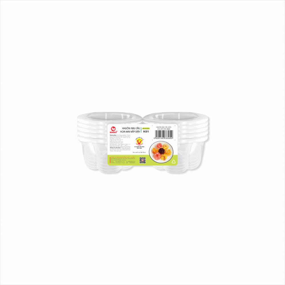 KHUÔN RAU CÂU HOA MAI NẮP ĐẬY - RC01