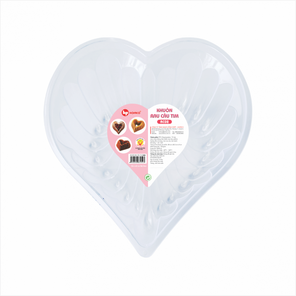 KHUÔN RAU CÂU TIM - RC02