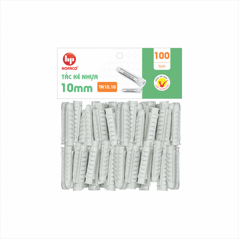 TẮC KÊ NHỰA 10 MM - TK10.10