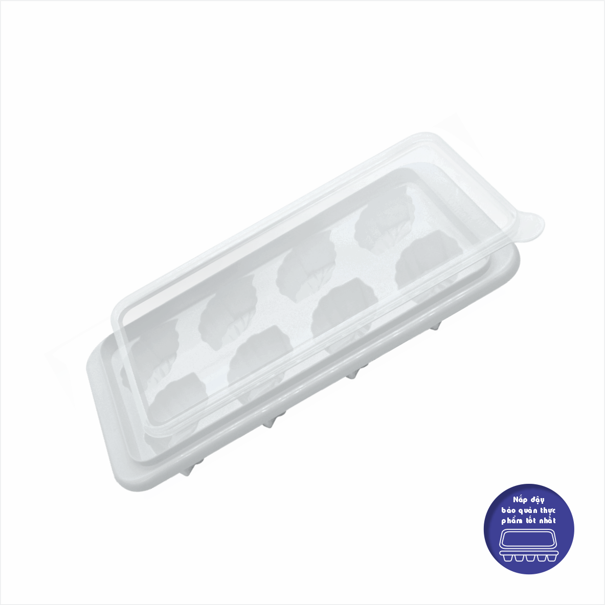 KHAY ĐÁ HÌNH LÁ NẮP ĐẬY - HPL107