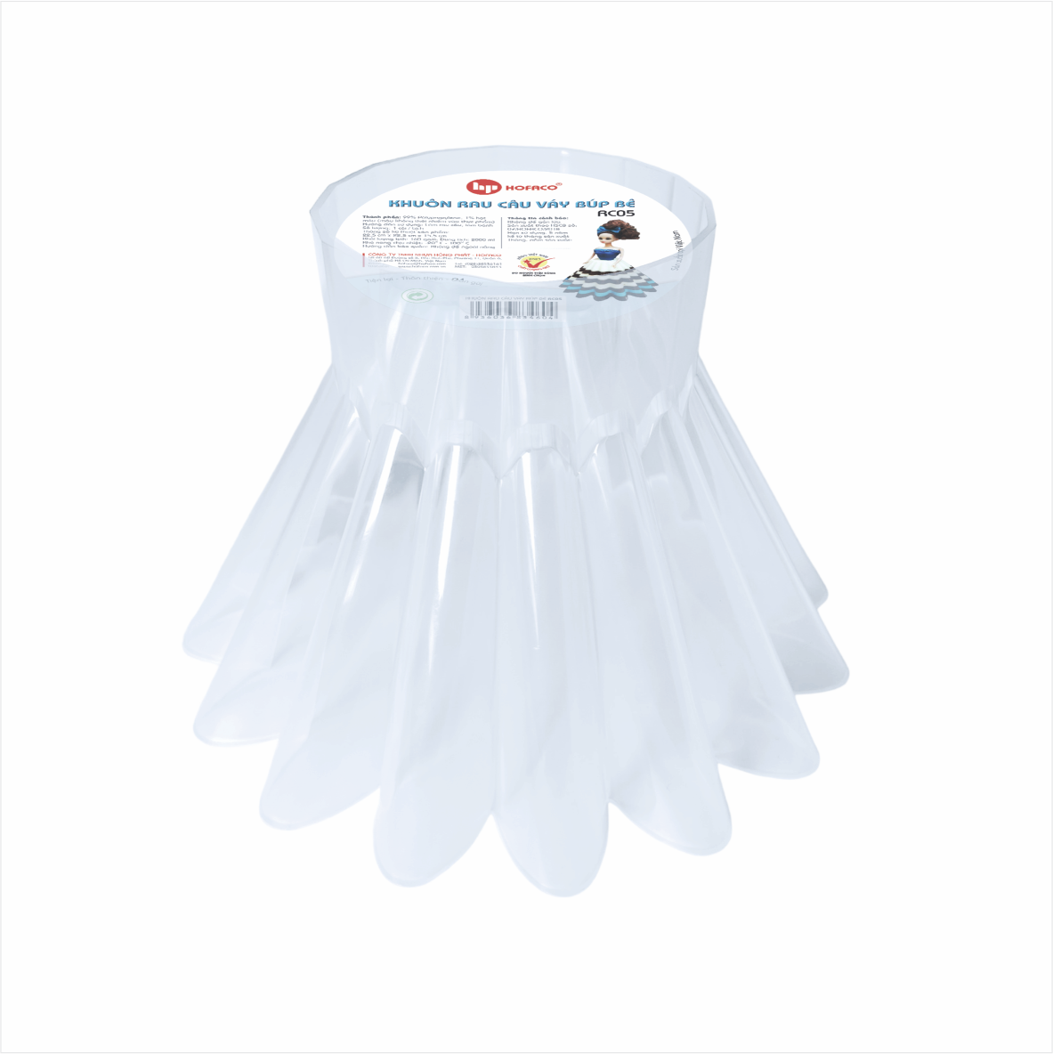 KHUÔN RAU CÂU VÁY BÚP BÊ - RC05