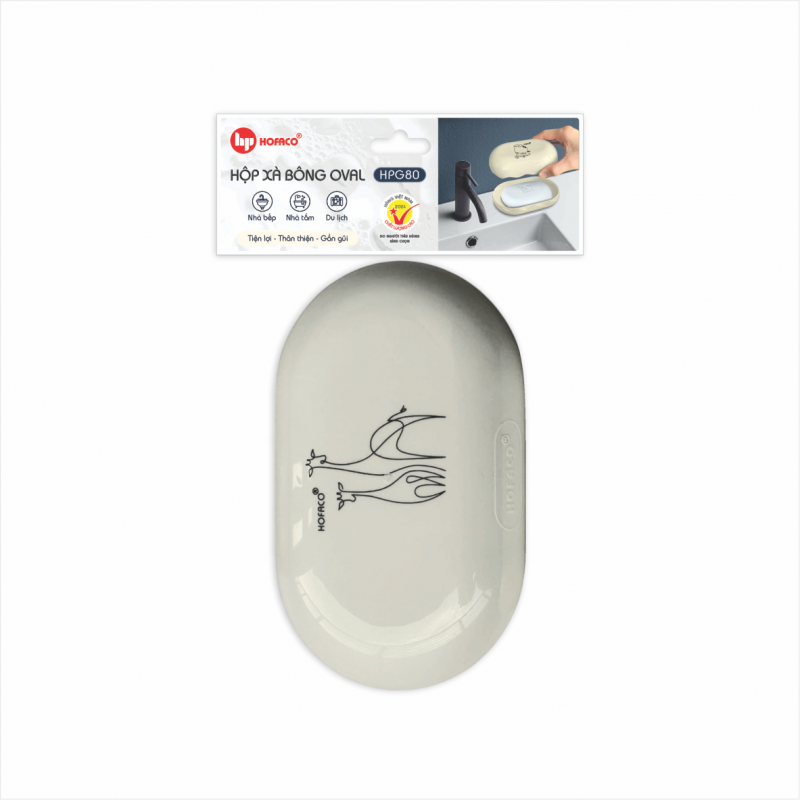 HỘP XÀ BÔNG OVAL - HPG80