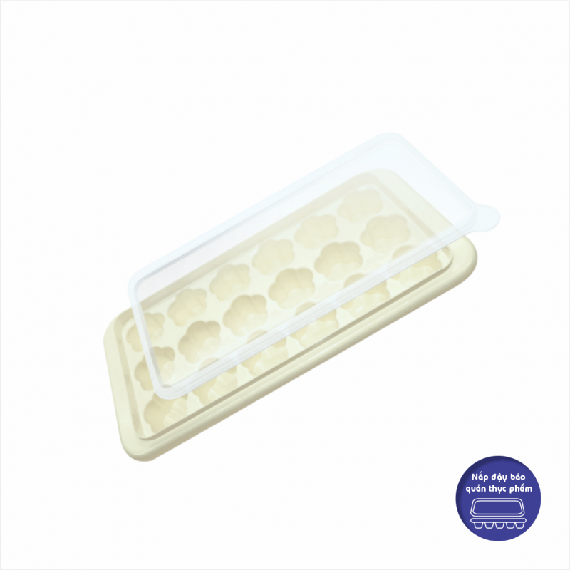 KHAY ĐÁ HOA MAI NẮP ĐẬY - HPL96