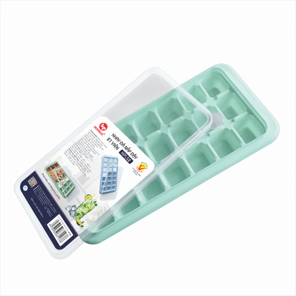 KHAY ĐÁ NẶP ĐẬY 21 VIÊN - HPL52