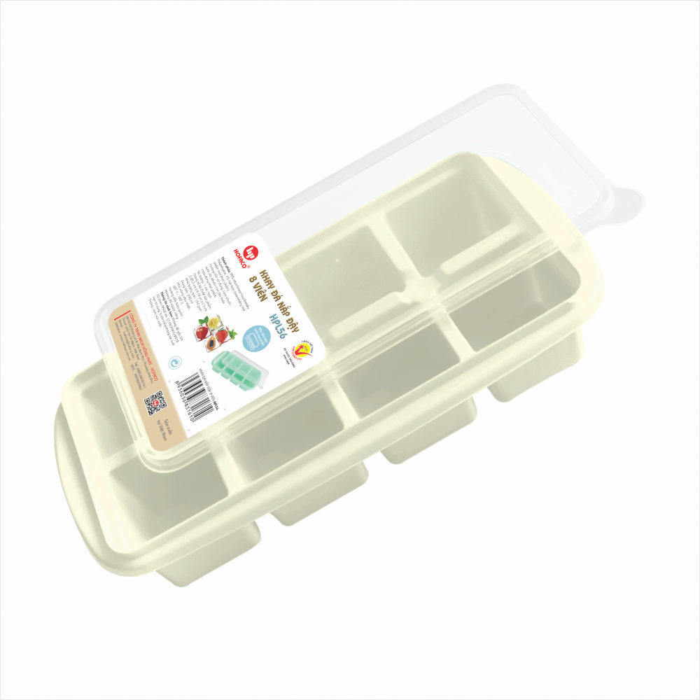 KHAY ĐÁ NẮP ĐẬY 8 VIÊN - HPL56