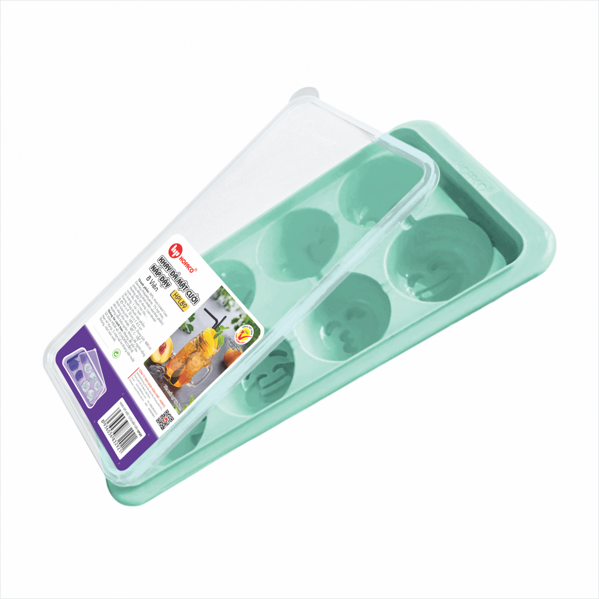 KHAY ĐÁ MẶT CƯỜI NẮP ĐẬY - HPL89