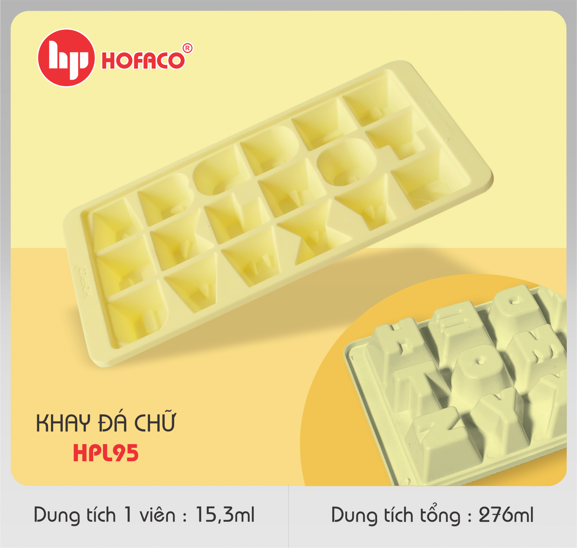 KHAY ĐÁ CHỮ - HPL 95