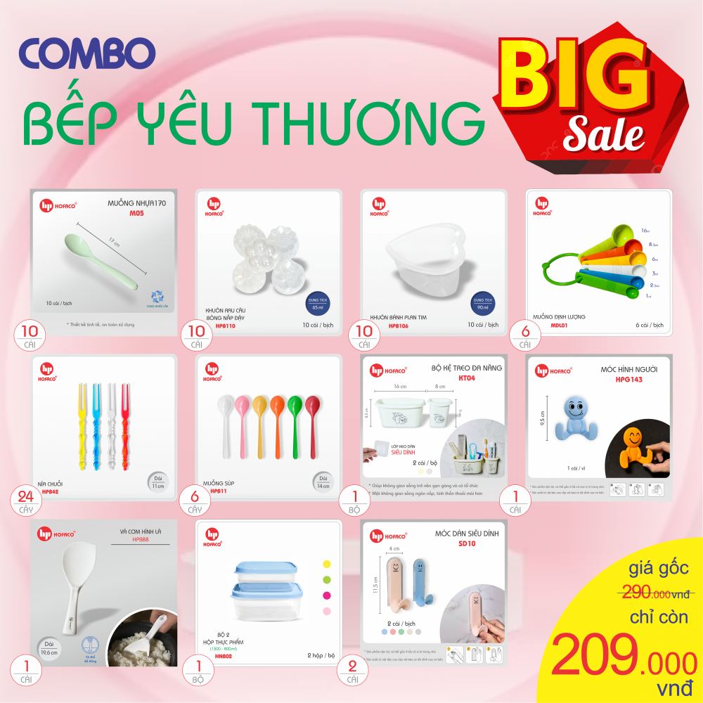 GÓI COMBO BẾP YÊU THƯƠNG