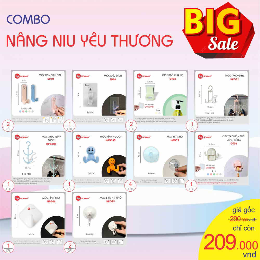 GÓI COMBO NÂNG NIU YÊU THƯƠNG